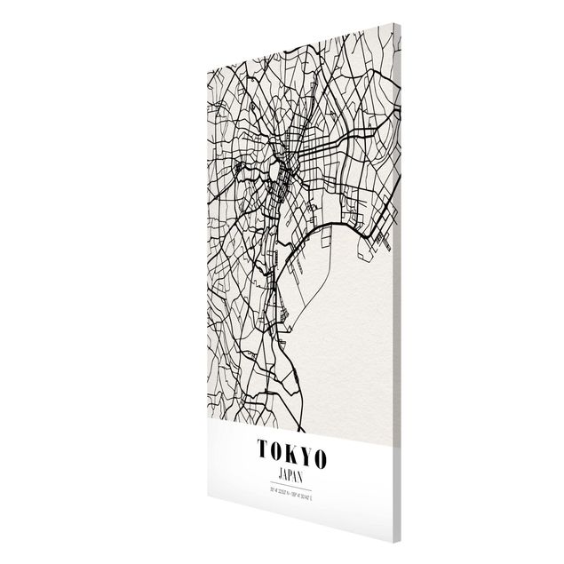 Magnettavler verdenskort Tokyo City Map - Classic