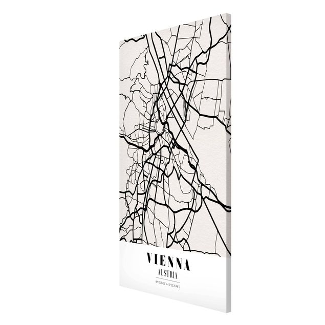 Magnettavler ordsprog Vienna City Map - Classic