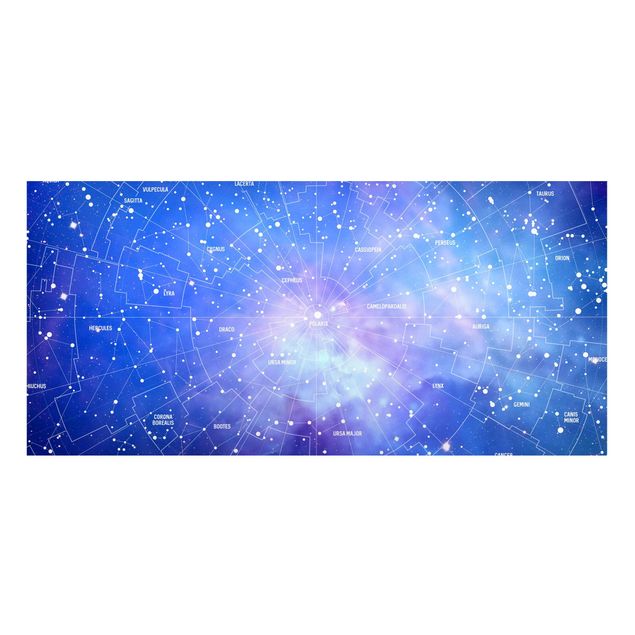 Magnettavler verdenskort Stelar Constellation Star Chart