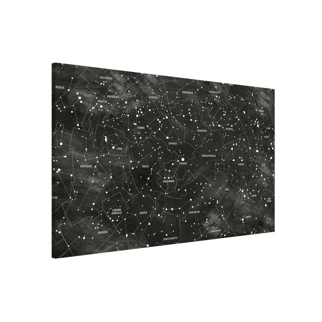 Børneværelse deco Map Of Constellations Blackboard Look