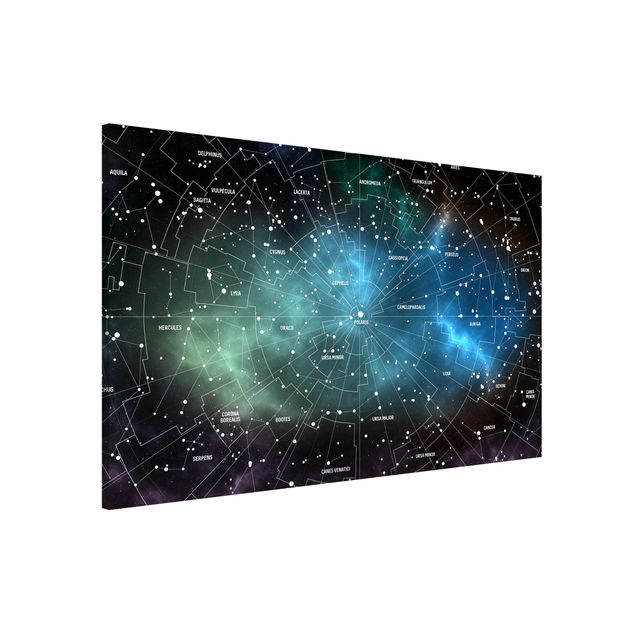 Børneværelse deco Stellar Constellation Map Galactic Nebula