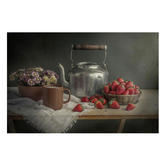 Magnettavler blomster Still Life with Strawberries