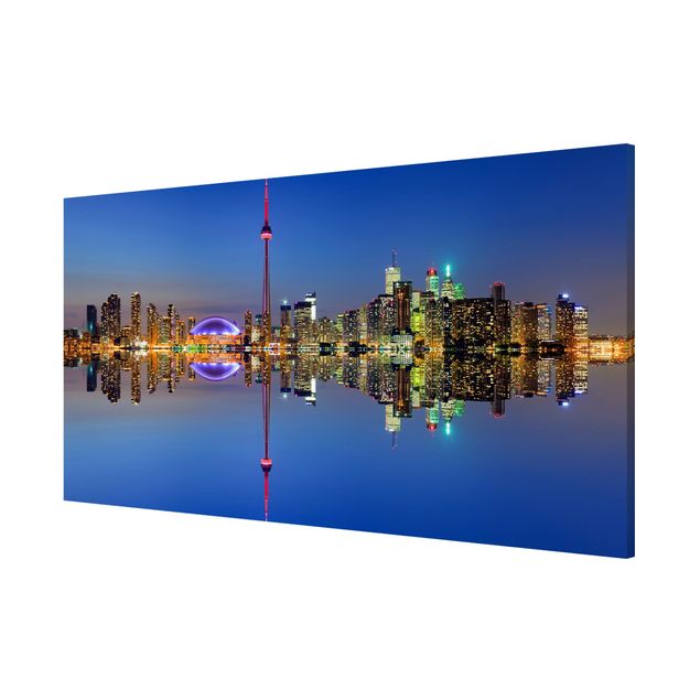 Billeder moderne Toronto City Skyline Before Lake Ontario