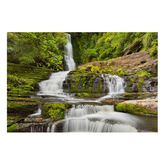 Billeder landskaber Upper Mclean Falls In New Zealand