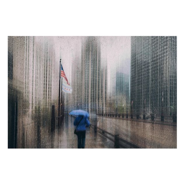 Billeder arkitektur og skyline Rainy Chicago