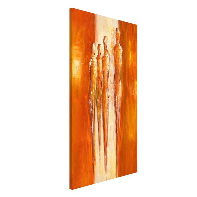 køkken dekorationer Petra Schüßler - Four Figures In Orange 02