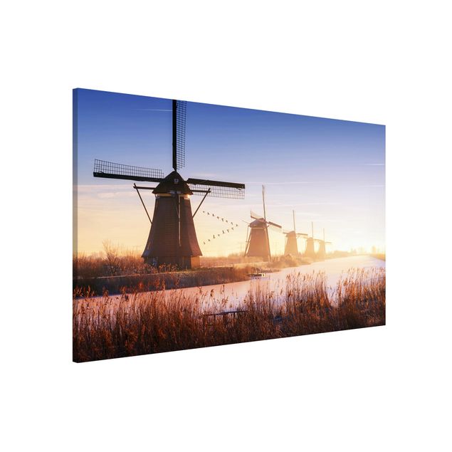køkken dekorationer Windmills Of Kinderdijk