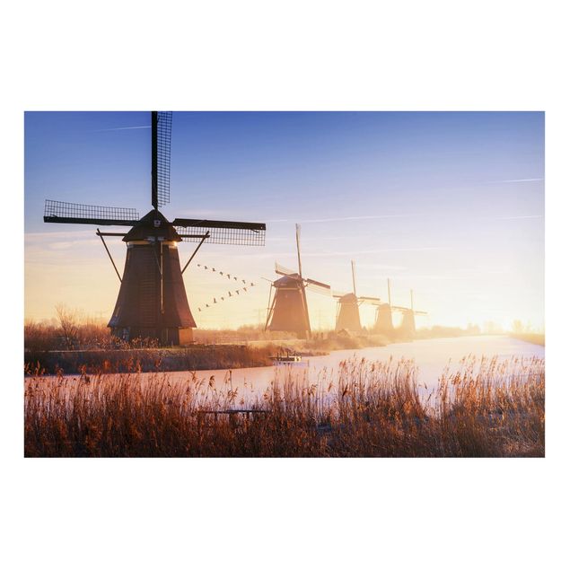 Billeder natur Windmills Of Kinderdijk