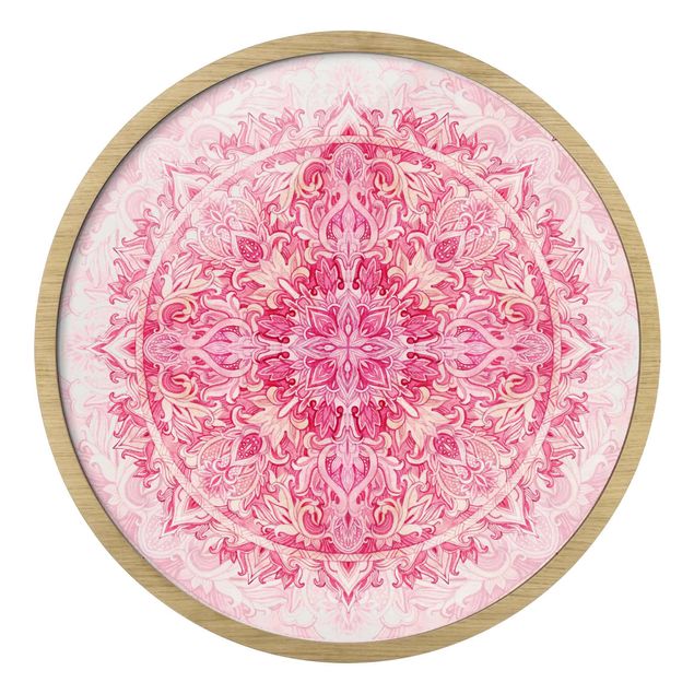 Billeder Mandala Watercolour Ornament Pattern Pink