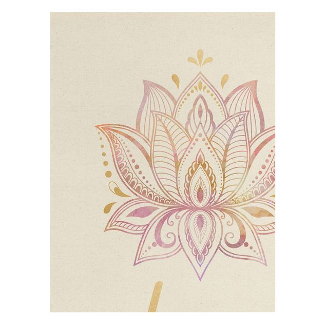 Billeder Mandala Namaste Lotus Set Gold Light Pink
