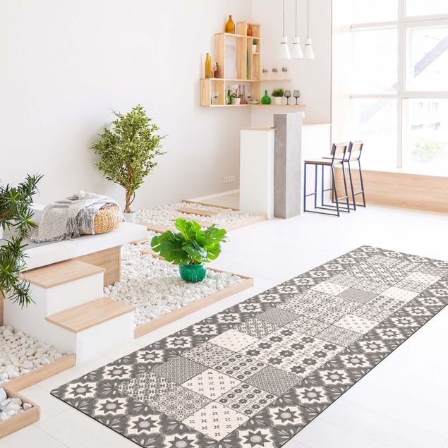 Tæpper fliselook Moroccan Tiles Combination Marrakech With Tile Frame