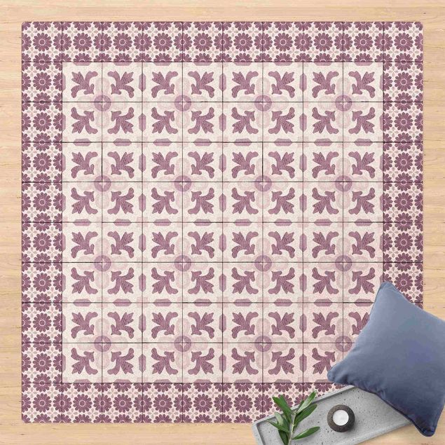 Kork måtter Moroccan Tiles With Ornaments With Tile Frame