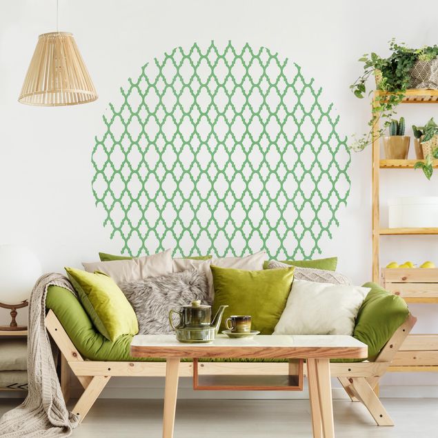 Ornamenter tapet Moroccan Honeycomb Line Pattern