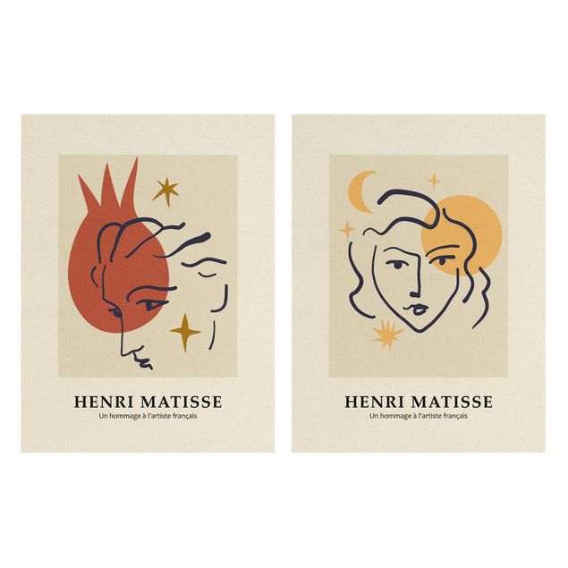 Billeder Matisse Homage - Faces