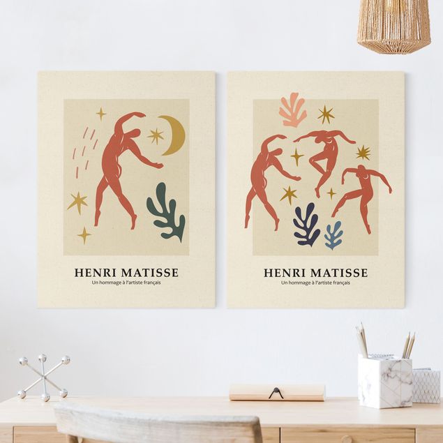 Billeder på lærred abstrakt Matisse Homage - Dances