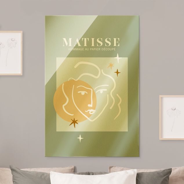 Billeder abstrakt Matisse Interpretation - Face And Stars