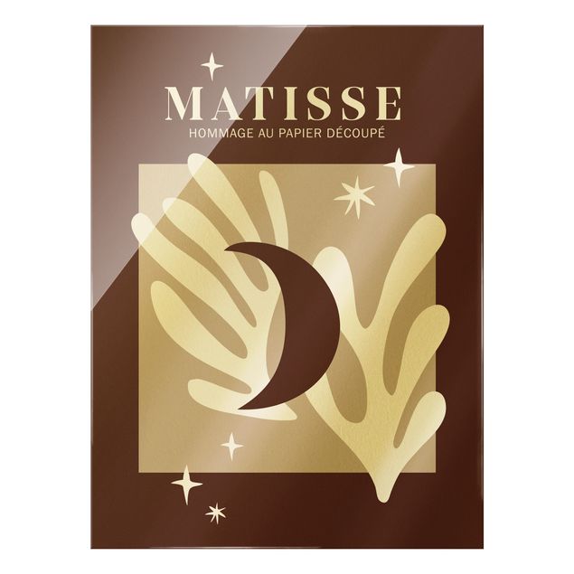 Billeder Matisse Interpretation - Moon And Stars Red