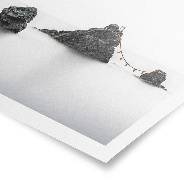 Plakater sort og hvid Meoto Iwa -  The Married Couple Rocks