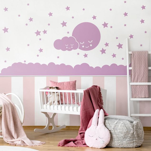 Wallstickers Moon Cloud And Stars