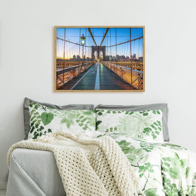 Billeder arkitektur og skyline Dawn On The Brooklyn Bridge