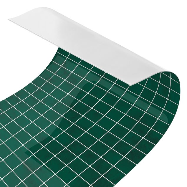 Stænkplade køkken Mosaic Concrete Tiles - Green