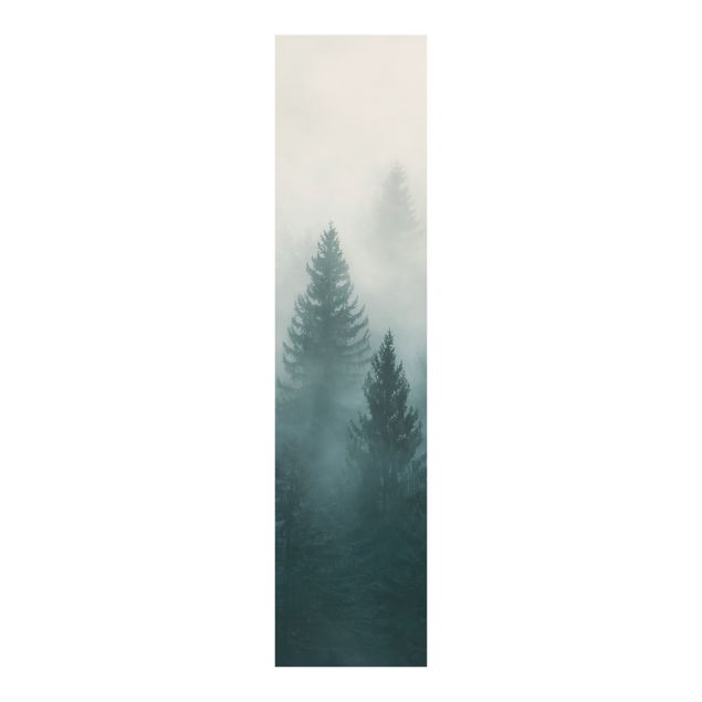 Panelgardiner landskaber Coniferous Forest In Fog
