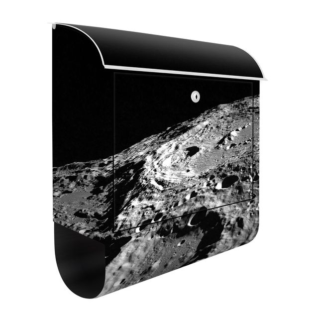 Postkasser sort og hvid NASA Picture Moon Crater