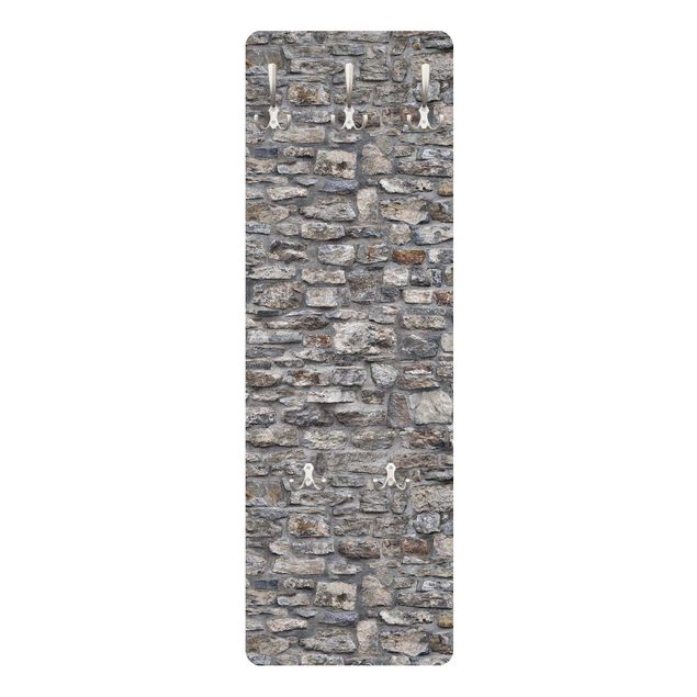 Knagerækker grå Natural Stone Wallpaper Old Stone Wall