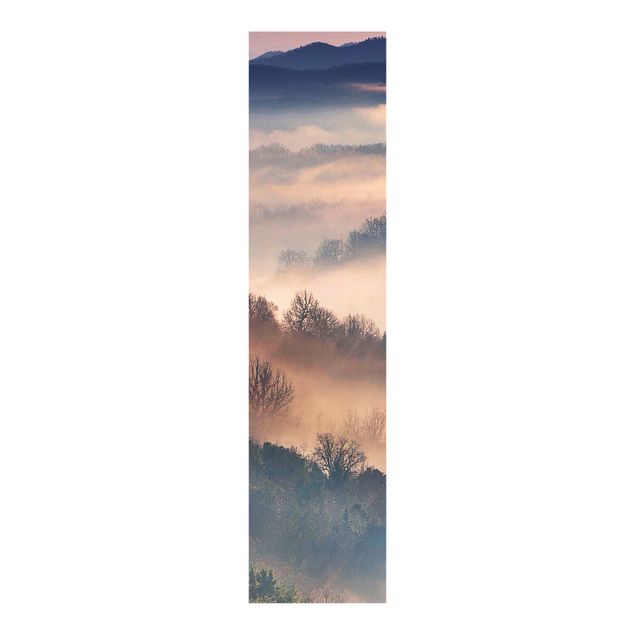 Panelgardiner landskaber Fog At Sunset