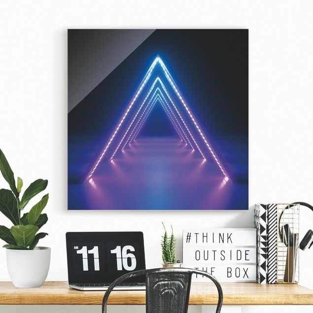 Billeder 3D Neon Triangle