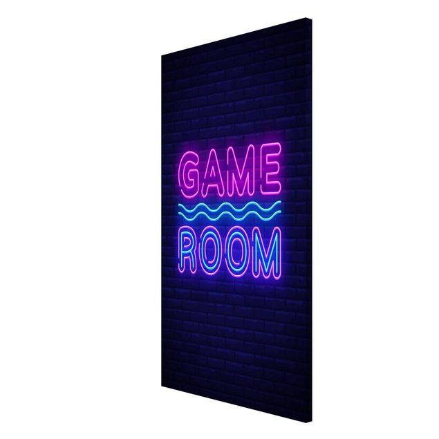 Billeder moderne Neon Text Game Room