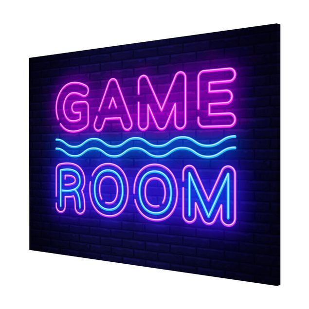 Billeder moderne Neon Text Game Room
