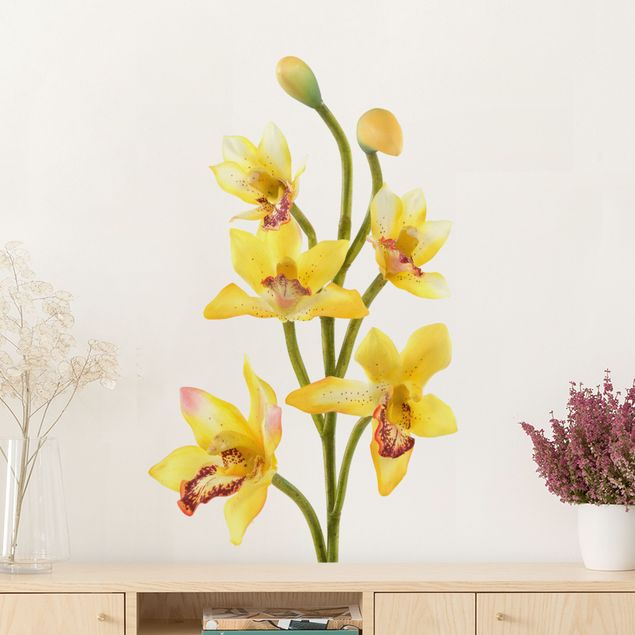 Wallstickers orkideer No.173 Orchid Yellow