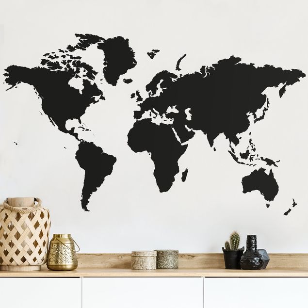 Wallstickers verdenskort No.191 World Map