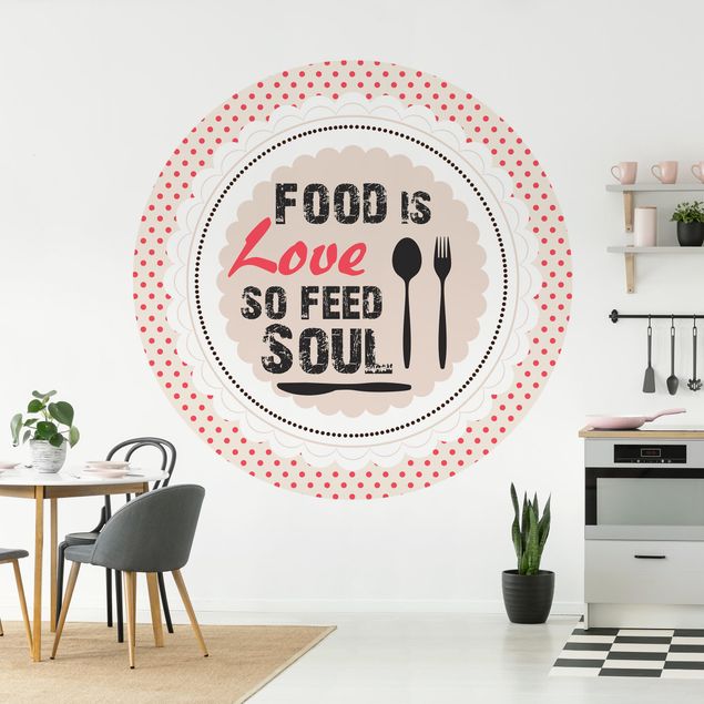 køkken dekorationer No.KA27 Food Is Love