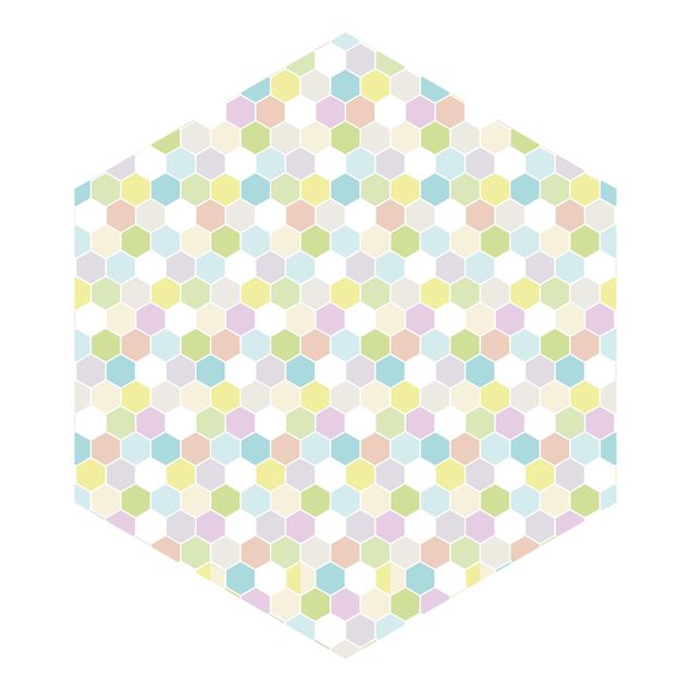 Tapet No.YK52 Hexagon Pastel