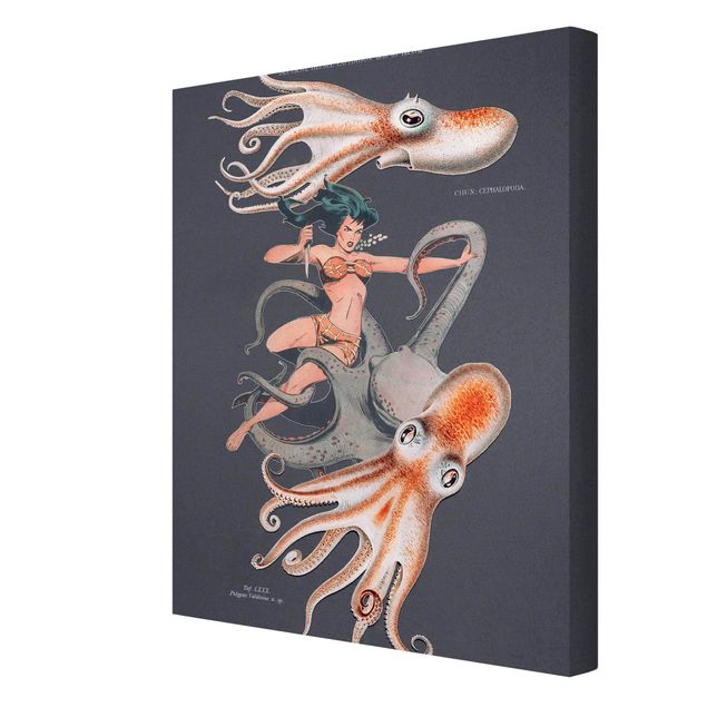 Billeder blå Nymph With Octopusses