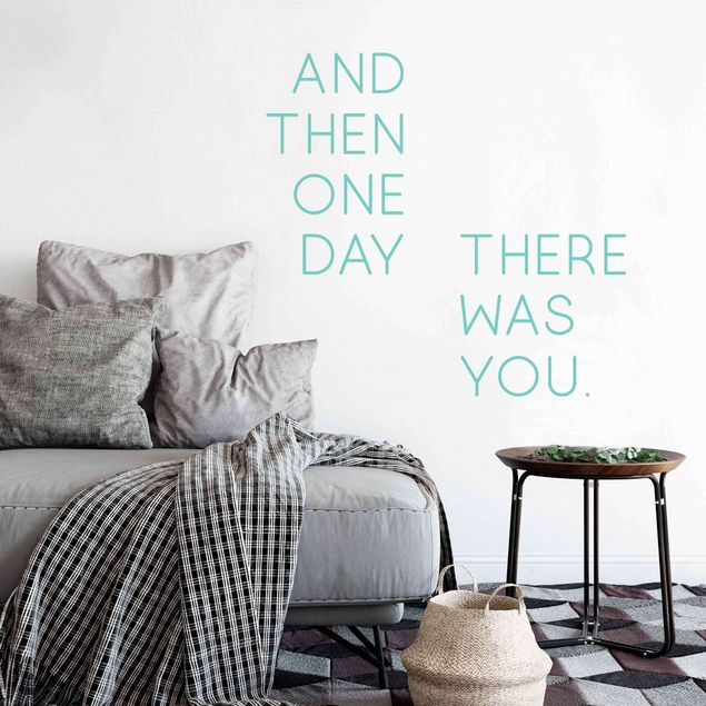 Wallstickers kære One Day There Was You
