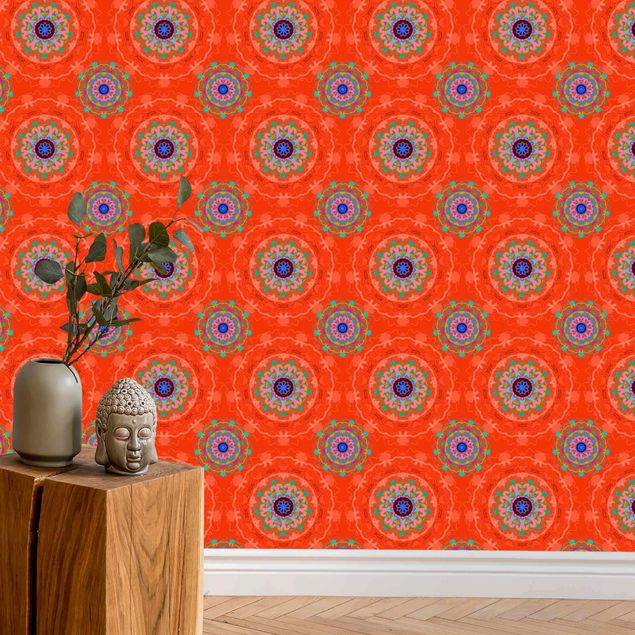 køkken dekorationer Orange Mandala Pattern - Roll