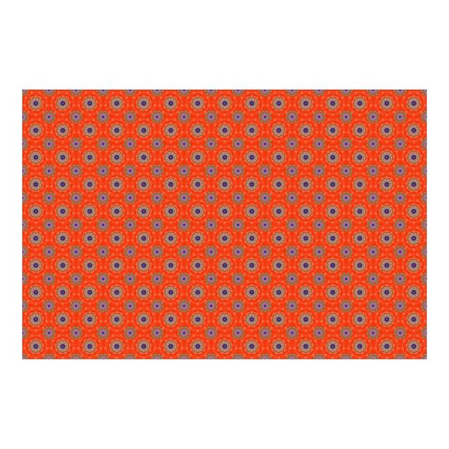 Tapet Orange Mandala Pattern - Roll