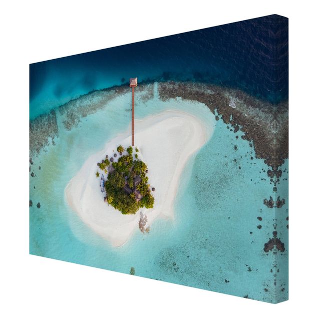Billeder på lærred landskaber Ocean Paradise Maldives