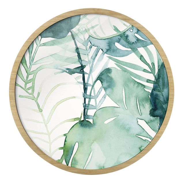 Billeder grøn Palm Fronds In Watercolour II