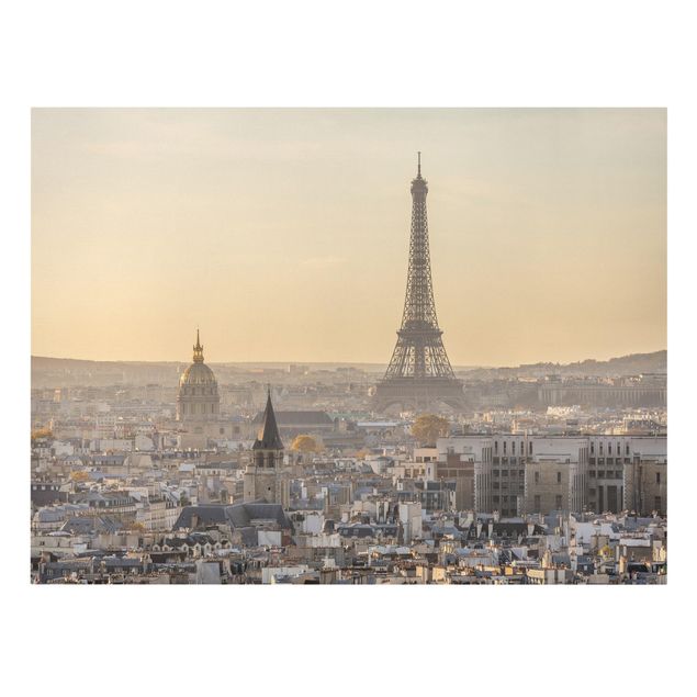 Billeder på lærred vintage Paris at Dawn