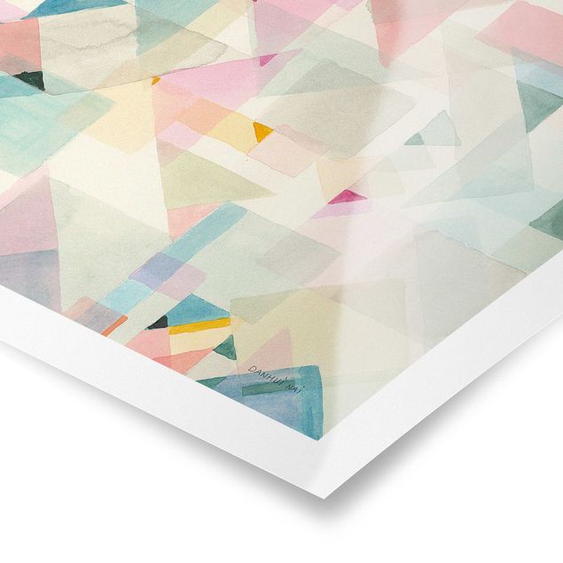 Plakater Pastel triangles