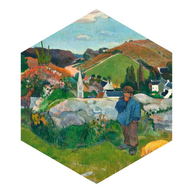 Fototapet landskaber Paul Gauguin - The Swineherd