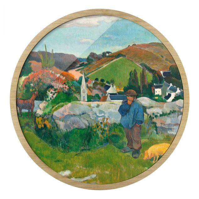 Billeder kunsttryk Paul Gauguin - The Swineherd