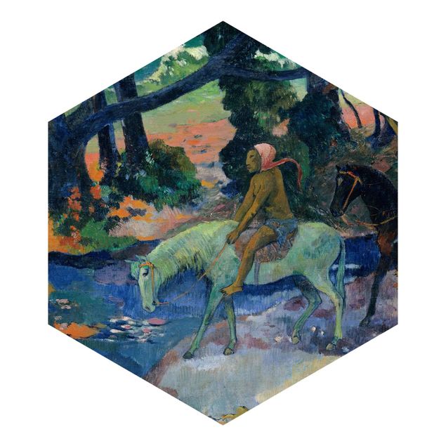 Sekskantede Tapeter Paul Gauguin - Flight