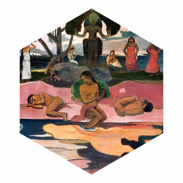 Sekskantede Tapeter Paul Gauguin - Day of the God