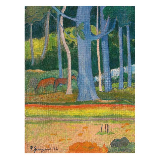 Billeder landskaber Paul Gauguin - Wooded Landscape