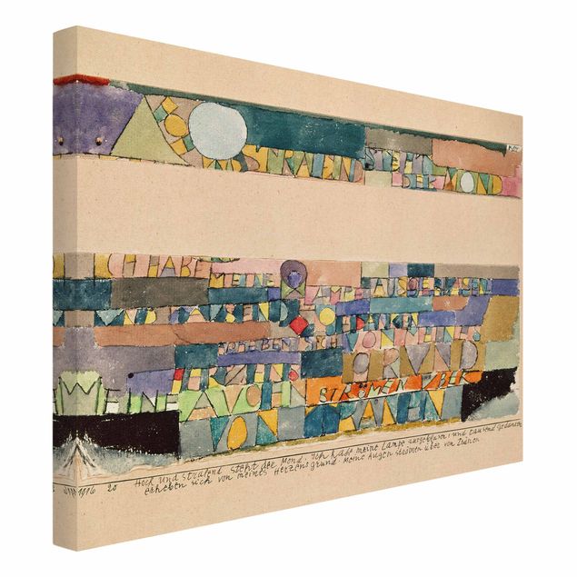 Billeder farvet Paul Klee - The Moon
